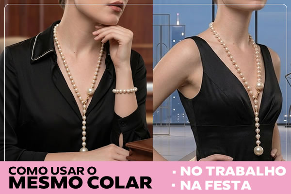 Usar mesmo colar look trabalho e look festa
